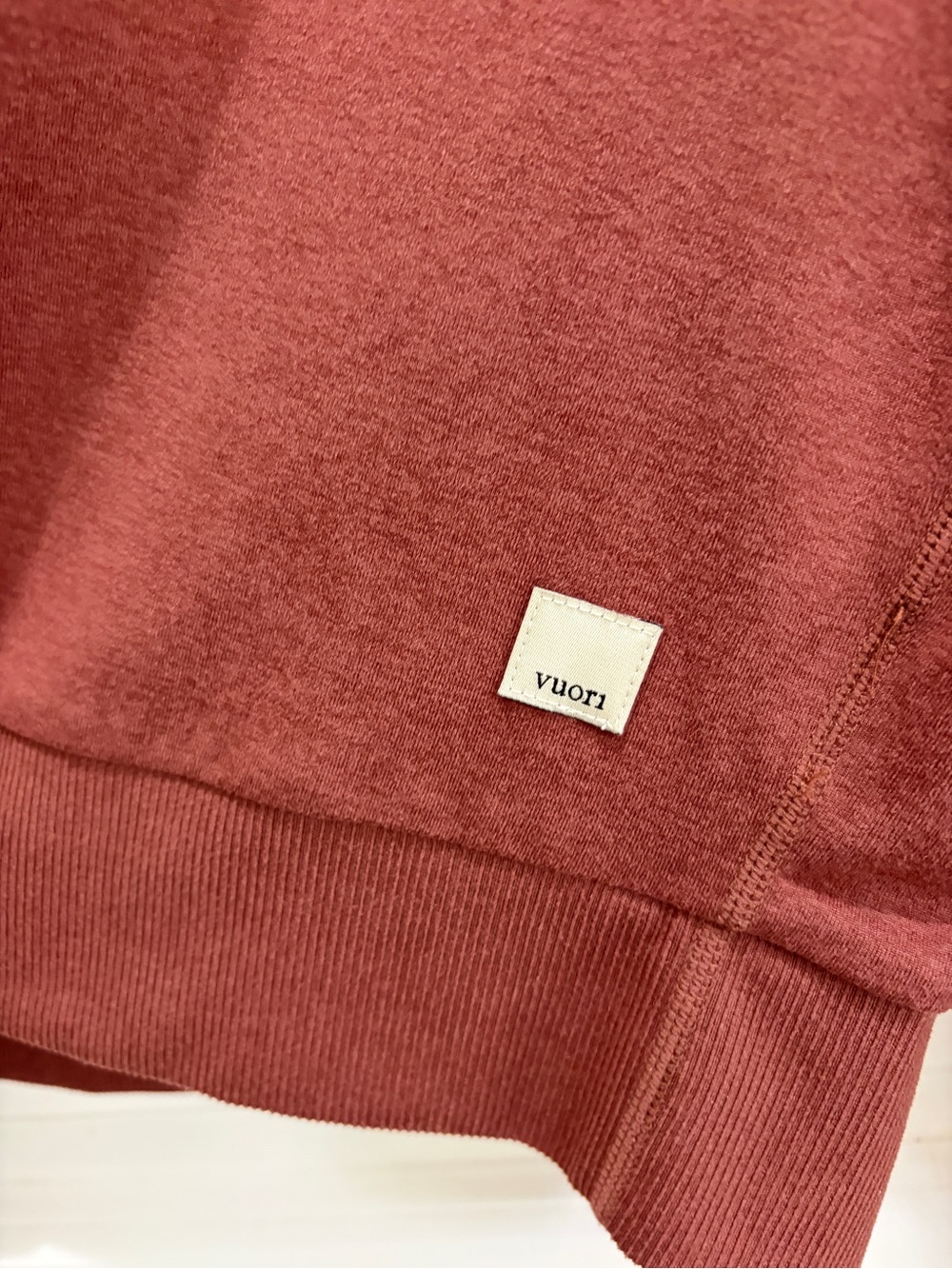 Vuori Women’s Halo Crewneck pullover, Small, Rosewood - Picture 8 of 16